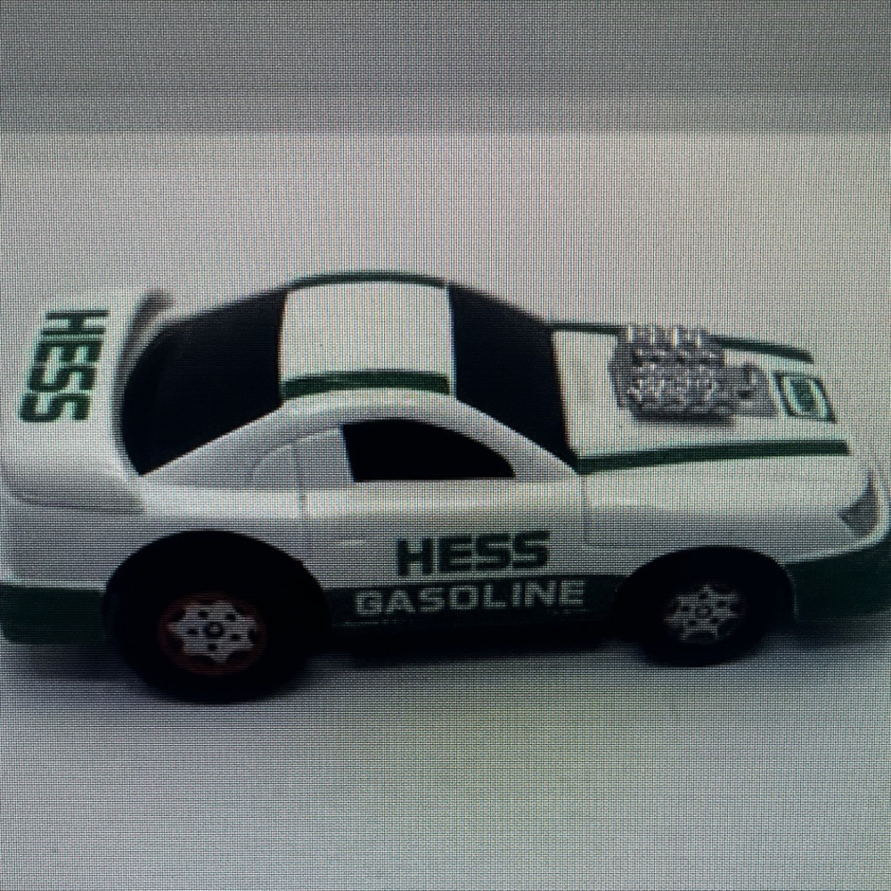 Gasoline White and Green Toy Car